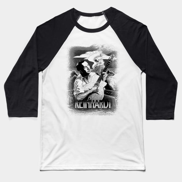 Django Reinhardt(Jazz guitarist and composer) Baseball T-Shirt by Parody Merch